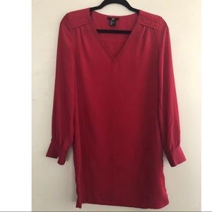 H&M V-Neck Long Sleeve Shift Dress